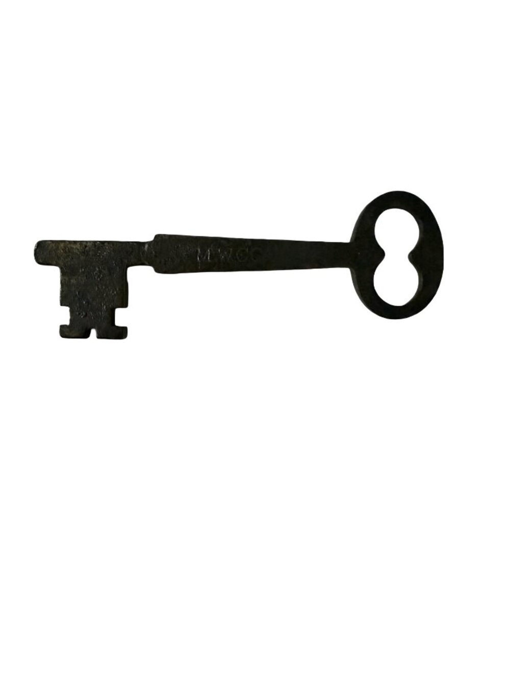 Antique M W & Co Skeleton Key Mallory Wheeler New Haven Connecticut 2.5 Inch